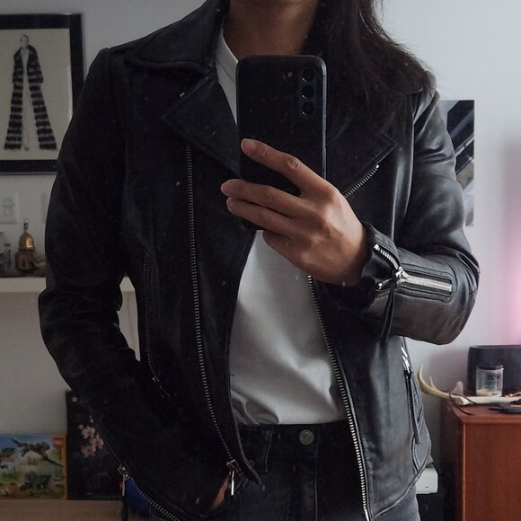 Rudsak genuine soft leather moto jacket - manteau en cuir - Picture 1 of 7